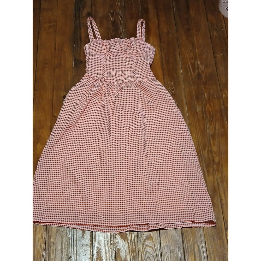 Wild Fable Red Tiny Checkered Summer Dress with Straps  XXS  NWOT - Picture 4 of 12